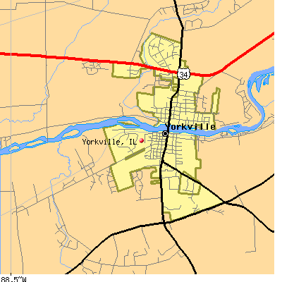 Yorkville map