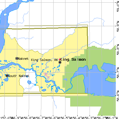 King Salmon map