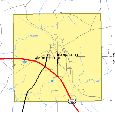 Camp Hill map