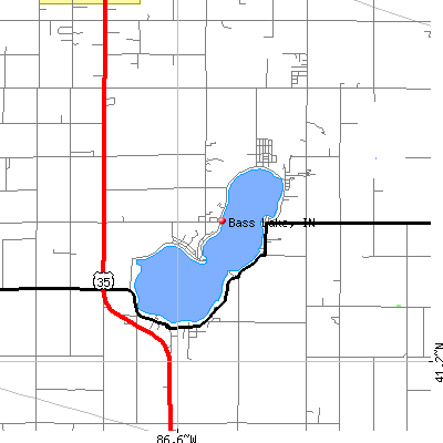 Bass Lake map