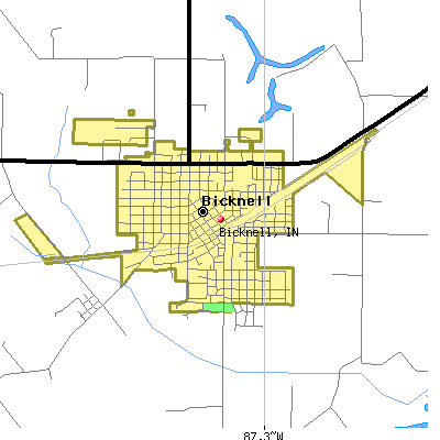 Bicknell map