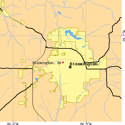 Bloomington map