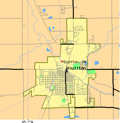 Bluffton map