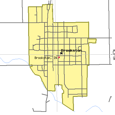 Brookston map