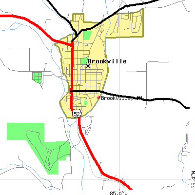 Brookville map