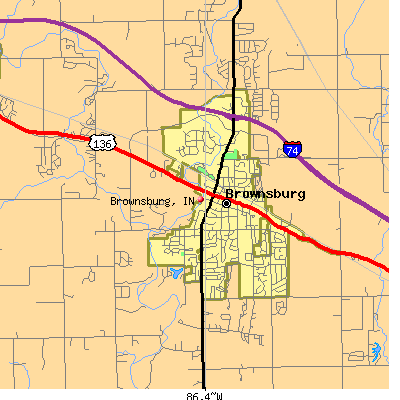 Brownsburg map