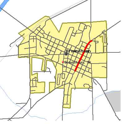 Brownstown map