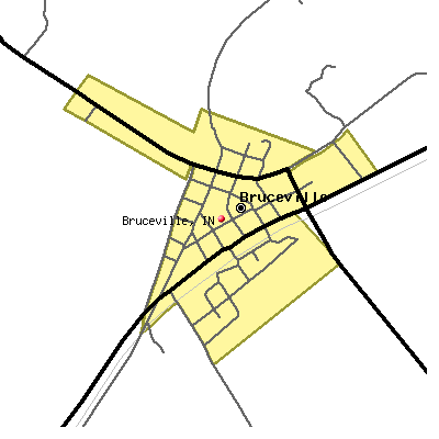 Bruceville map