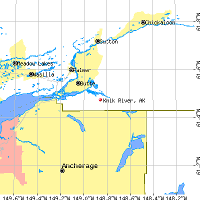 Knik River map