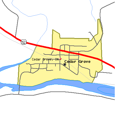 Cedar Grove map