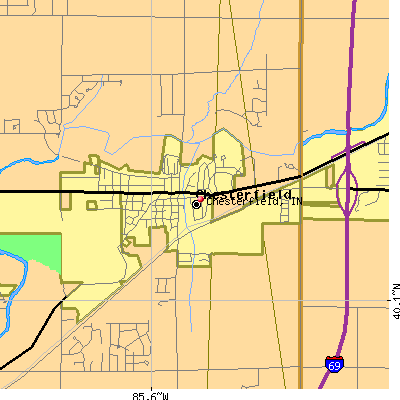 Chesterfield map