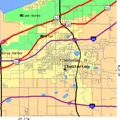 Chesterton map