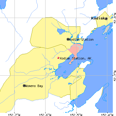 Kodiak Station map