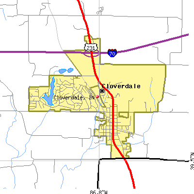 Cloverdale map