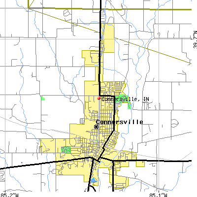 Connersville map