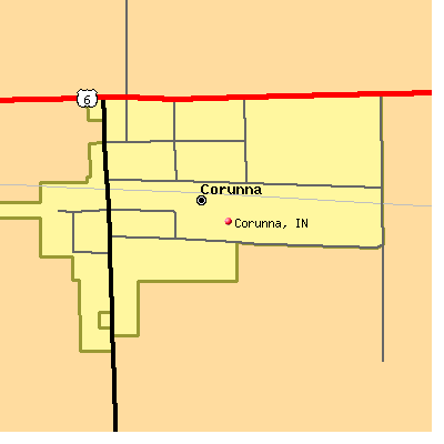 Corunna map