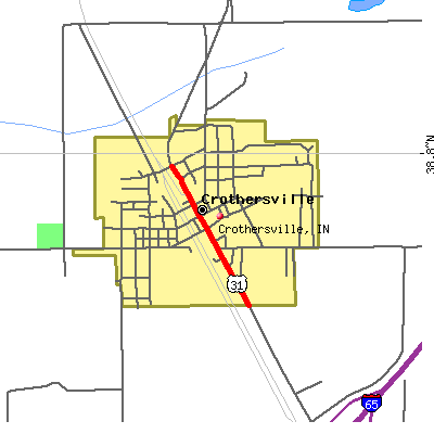 Crothersville map