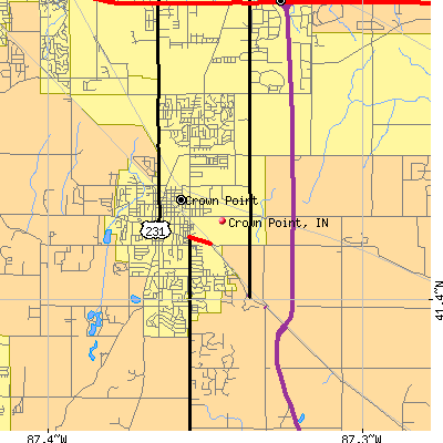 Crown Point map