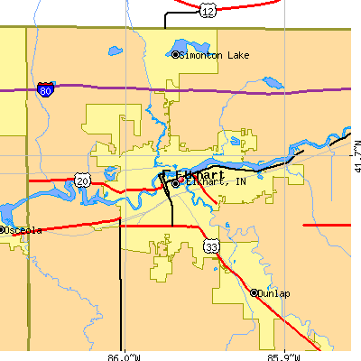 Elkhart map