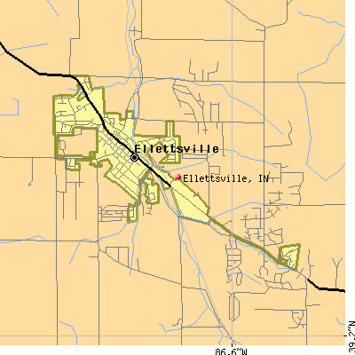 Ellettsville map