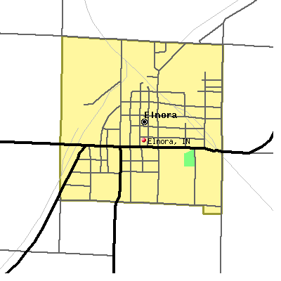 Elnora map
