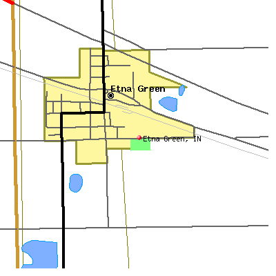 Etna Green map