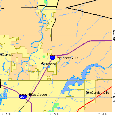 Fishers map