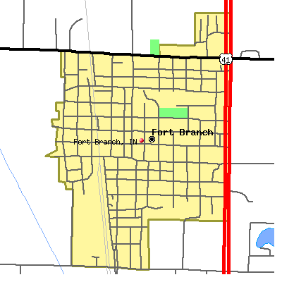 Fort Branch map