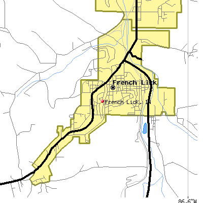 French Lick map