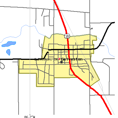 Galveston map