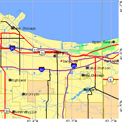 Gary map