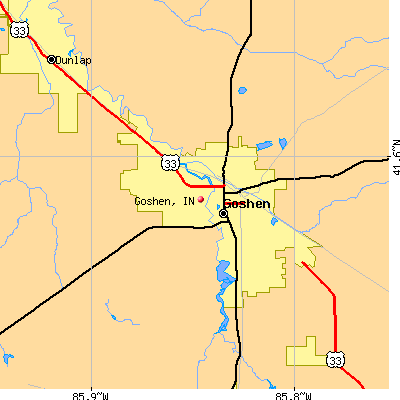 Goshen map