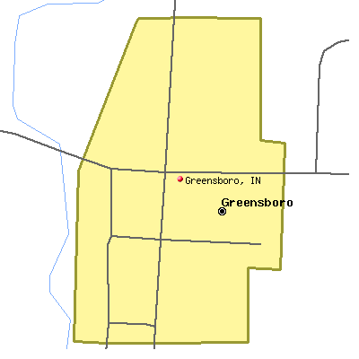 Greensboro map
