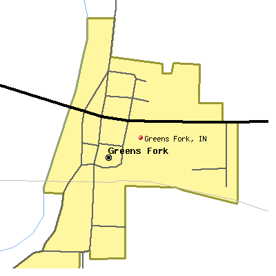 Greens Fork map
