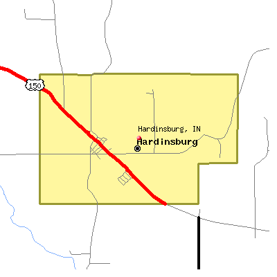 Hardinsburg map