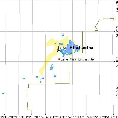 Lake Minchumina map