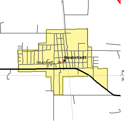 Haubstadt map