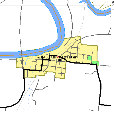 Hazleton map