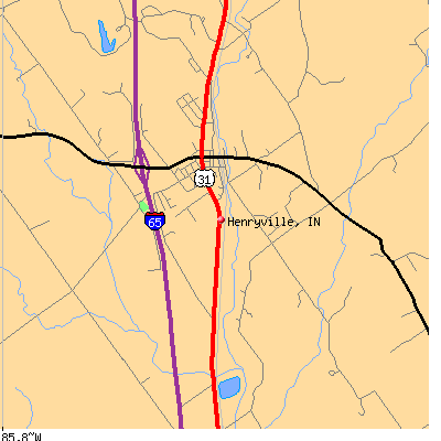 Henryville map