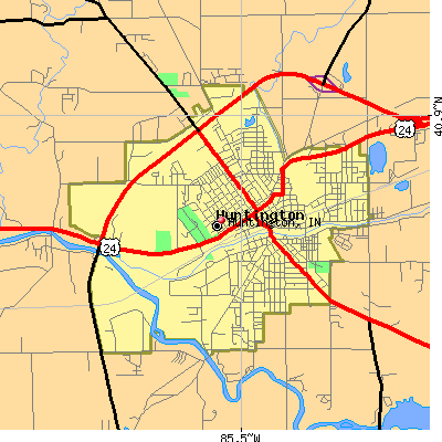 Huntington map