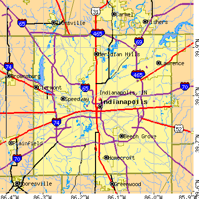 Indianapolis map