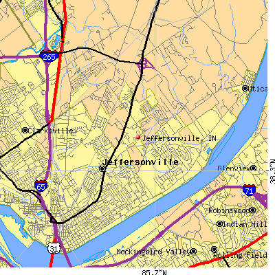 Jeffersonville map