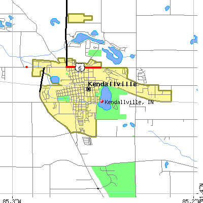 Kendallville map