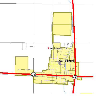 Kentland map