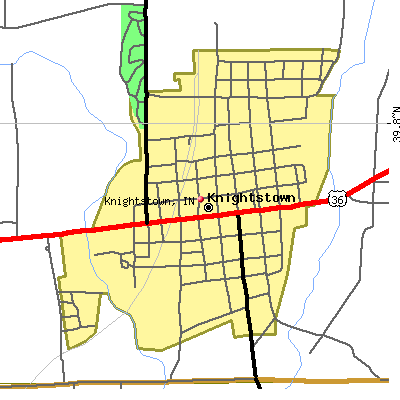 Knightstown map