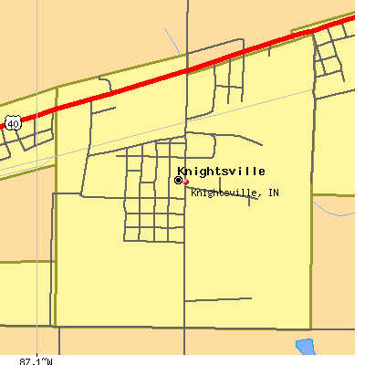 Knightsville map