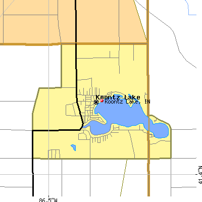 Koontz Lake map