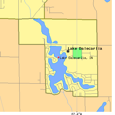 Lake Dalecarlia map