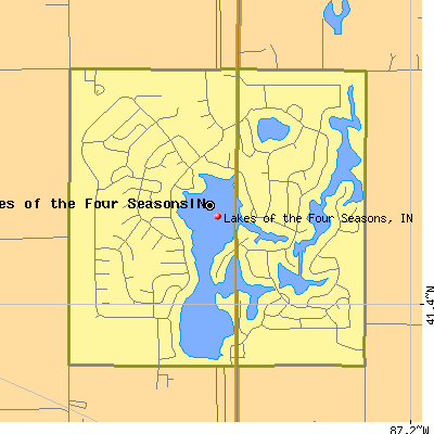 Lakes of the Four Seasons map