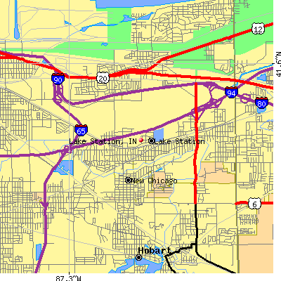 Lake Station map